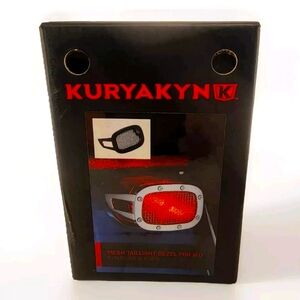 Kuryakyn  Chrome Mesh Taillight Bezel For Harley Davidson Motorcycles